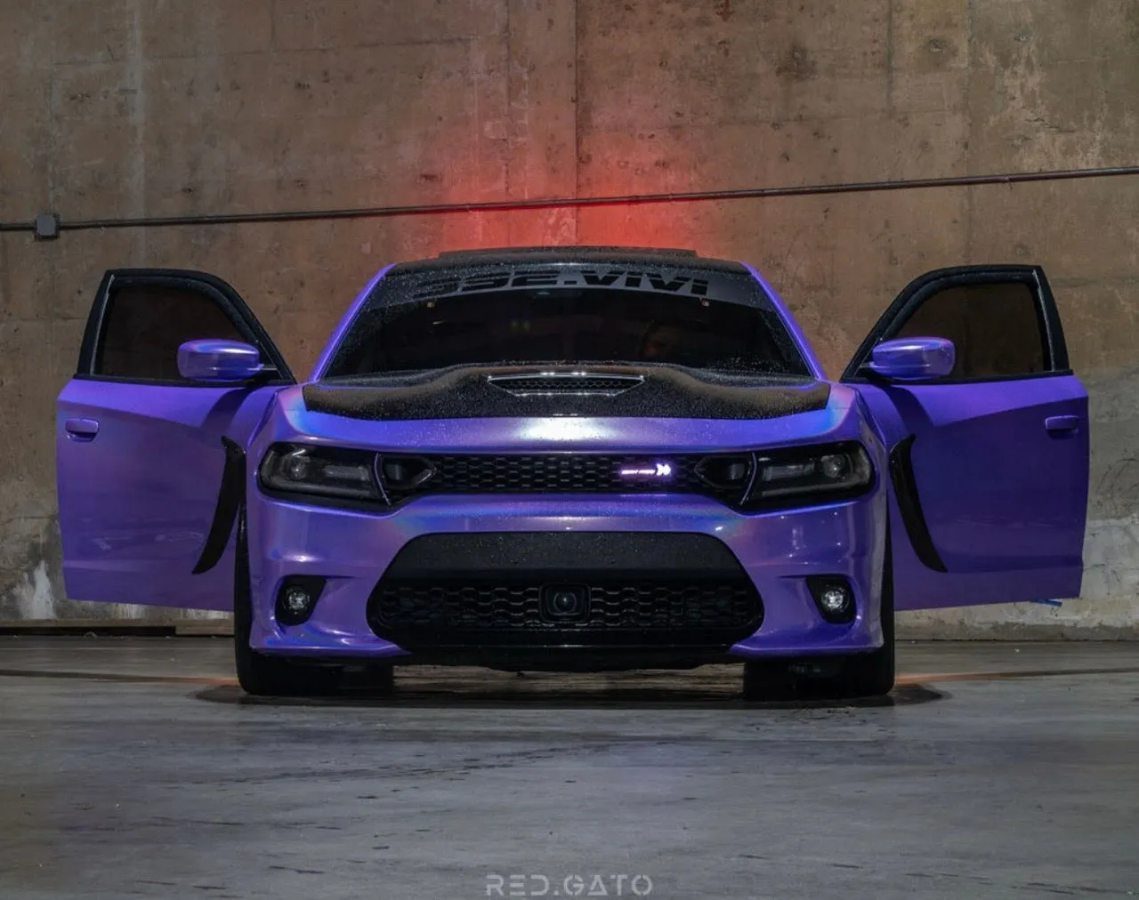 Laser Gloss Purple Vinyl Wrap