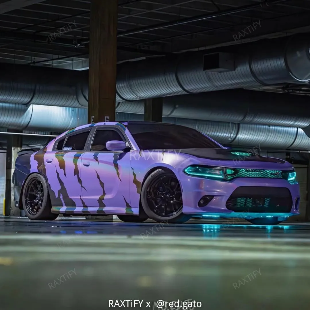 Laser Gloss Purple Vinyl Wrap