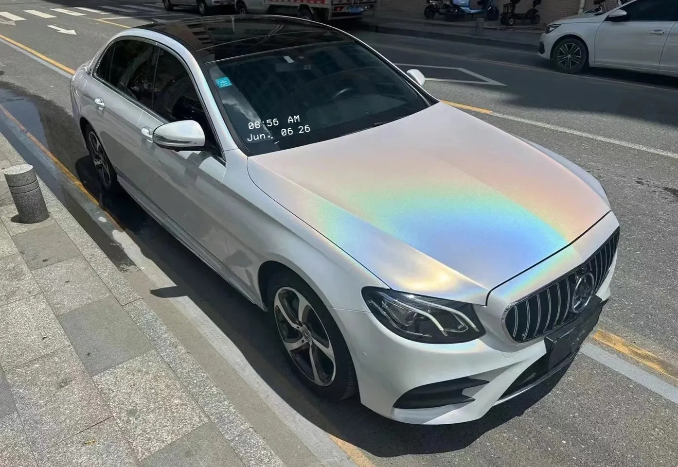 Laser Matte White Vinyl Wrap