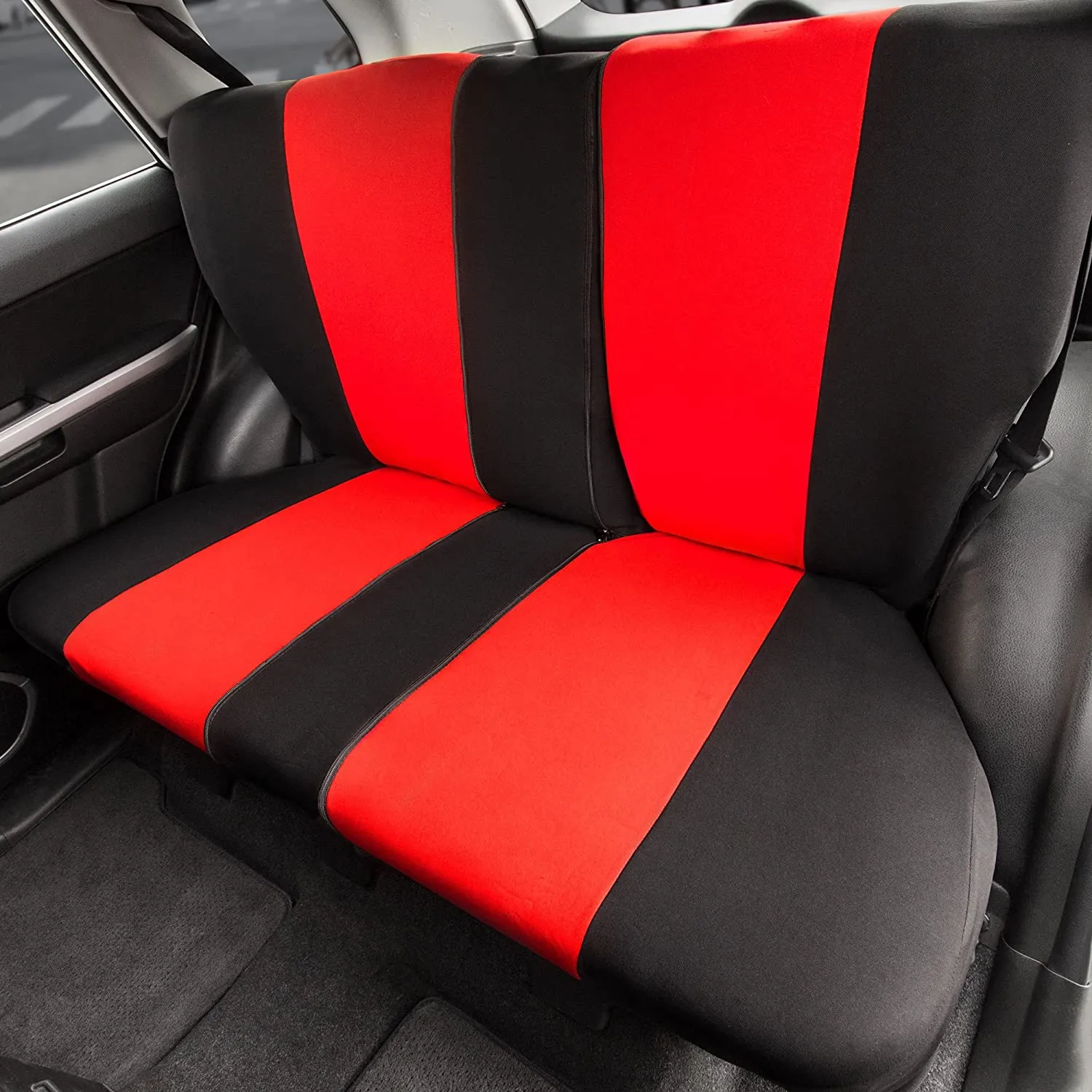 Light & Breezy Full Coverage Car Seat Covers - Full Set Red