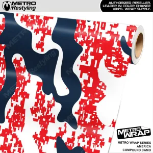 Metro Wrap Compound America Camouflage Vinyl Film