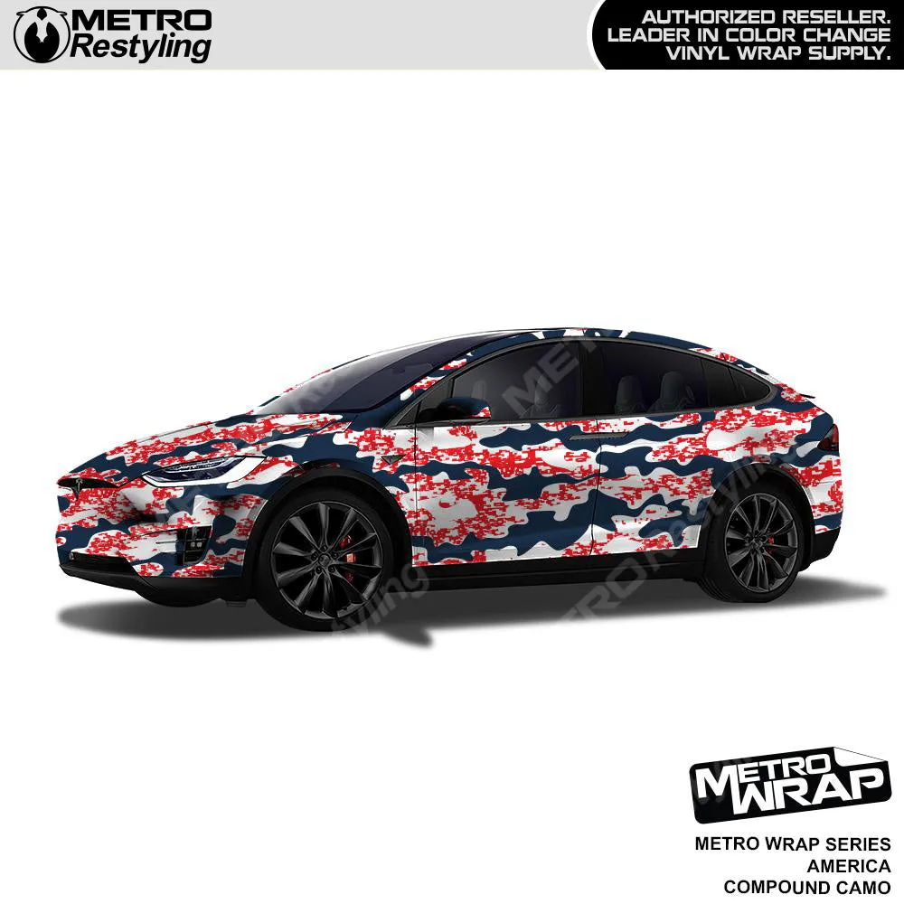 Metro Wrap Compound America Camouflage Vinyl Film