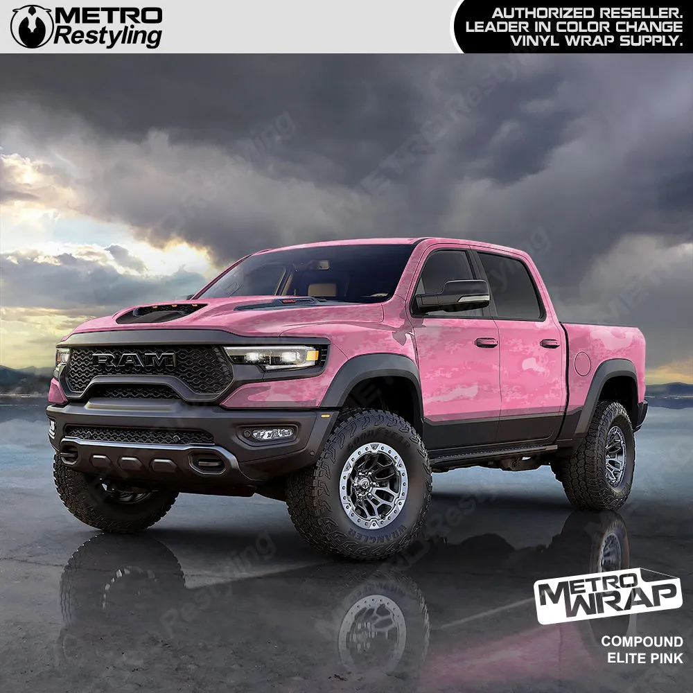 Metro Wrap Compound Elite Pink Camouflage Vinyl Film