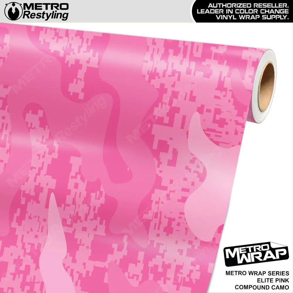 Metro Wrap Compound Elite Pink Camouflage Vinyl Film