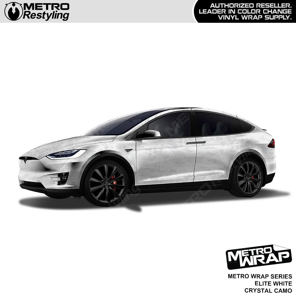 Metro Wrap Crystal Elite White Camouflage Vinyl Film