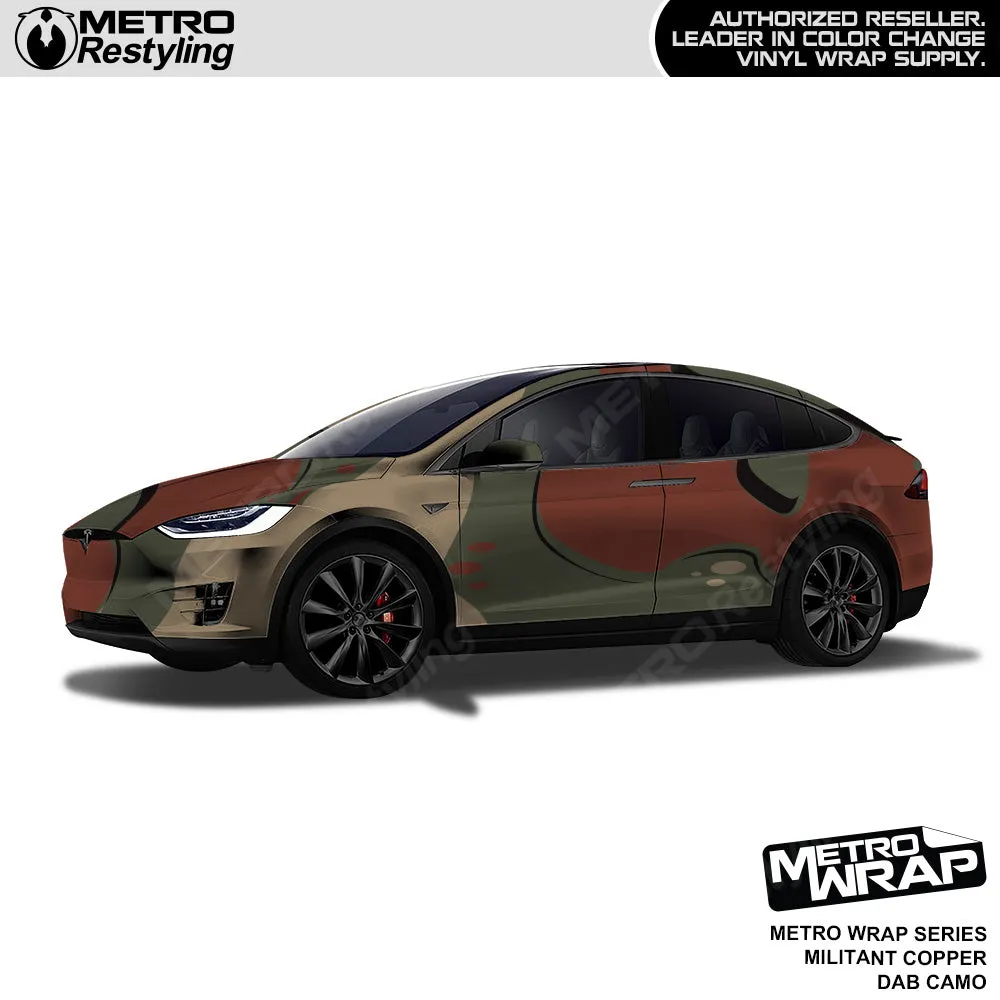 Metro Wrap Dab Militant Copper Camouflage Vinyl Film