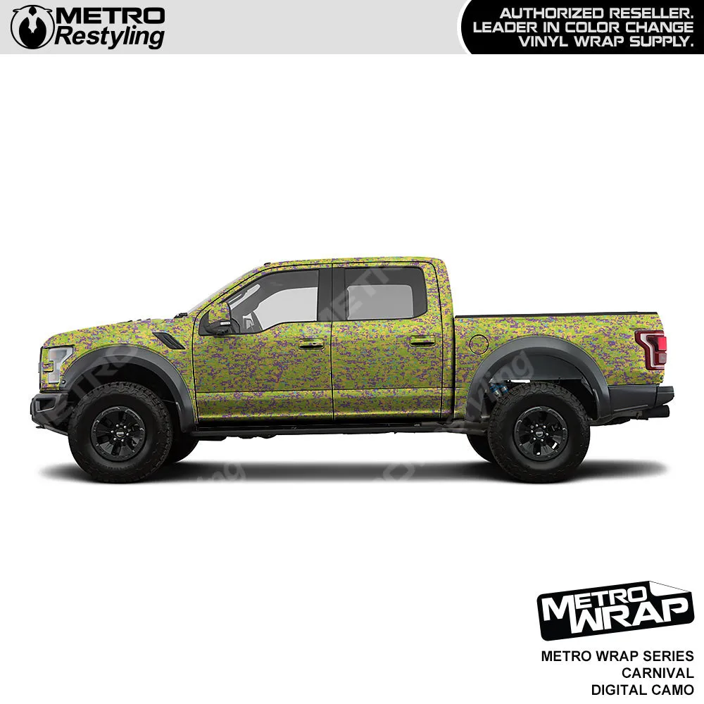 Metro Wrap Digital Carnival Camouflage Vinyl Film