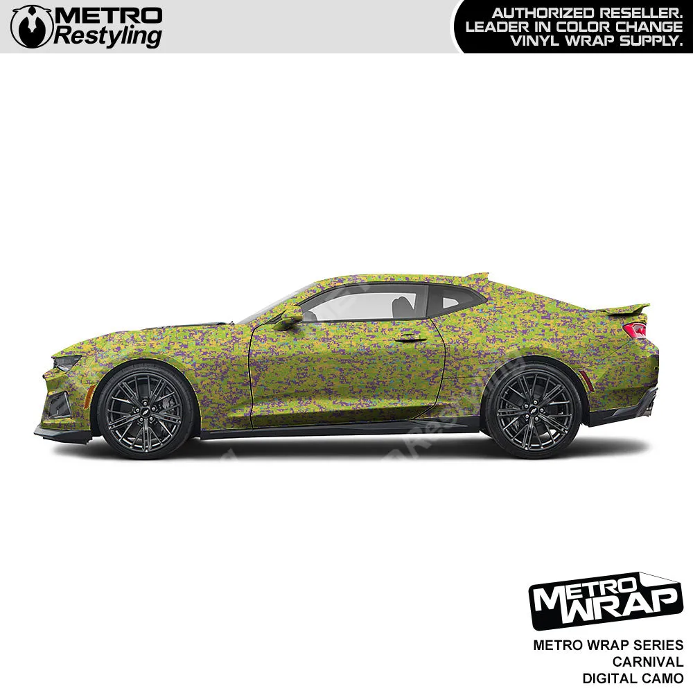 Metro Wrap Digital Carnival Camouflage Vinyl Film
