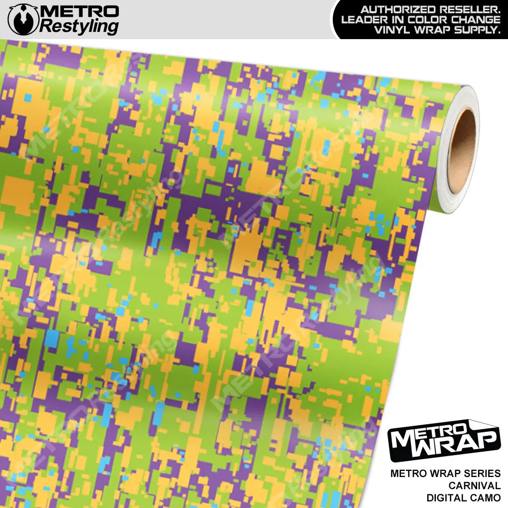 Metro Wrap Digital Carnival Camouflage Vinyl Film