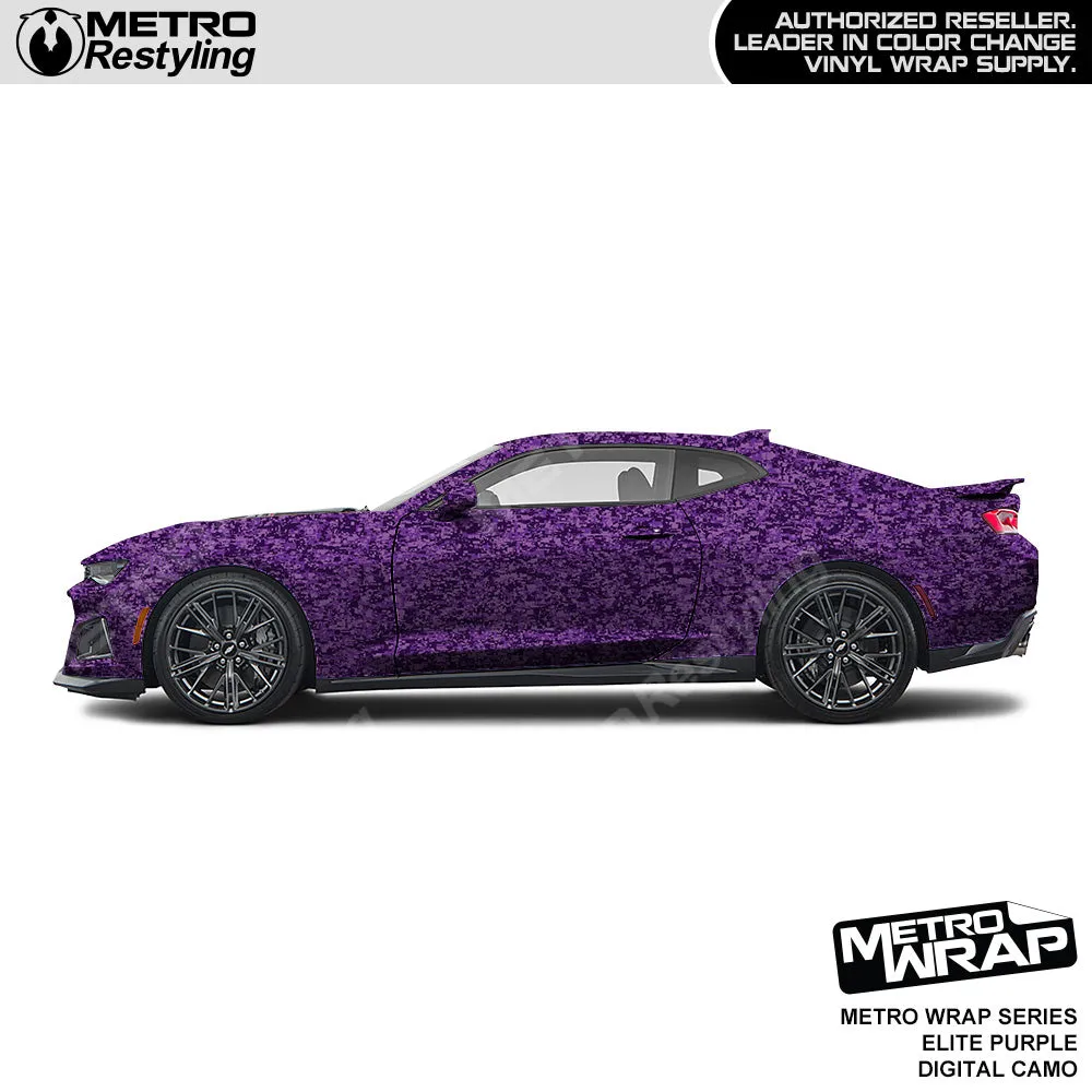 Metro Wrap Digital Elite Purple Camouflage Vinyl Film