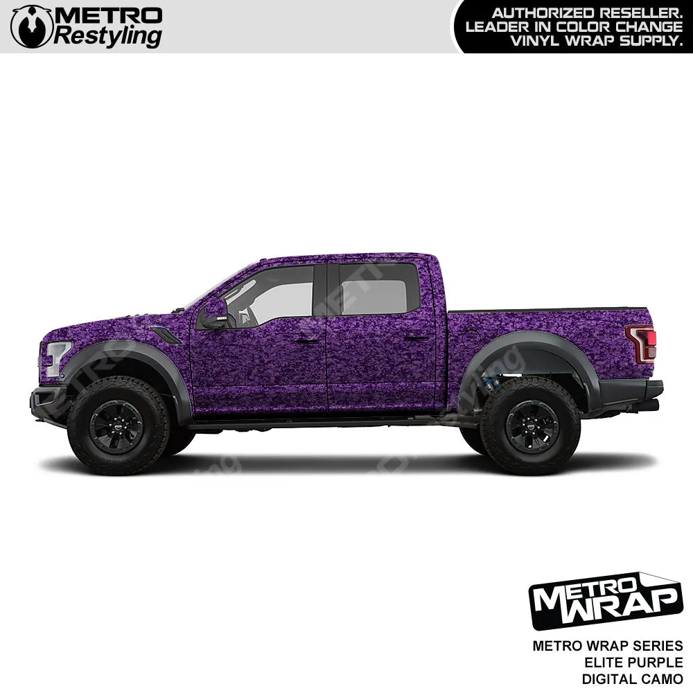 Metro Wrap Digital Elite Purple Camouflage Vinyl Film
