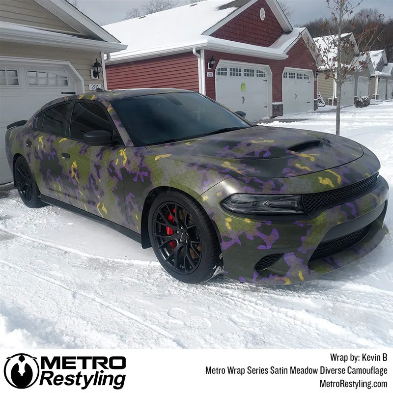 Metro Wrap Diverse Meadow Camouflage Vinyl Film