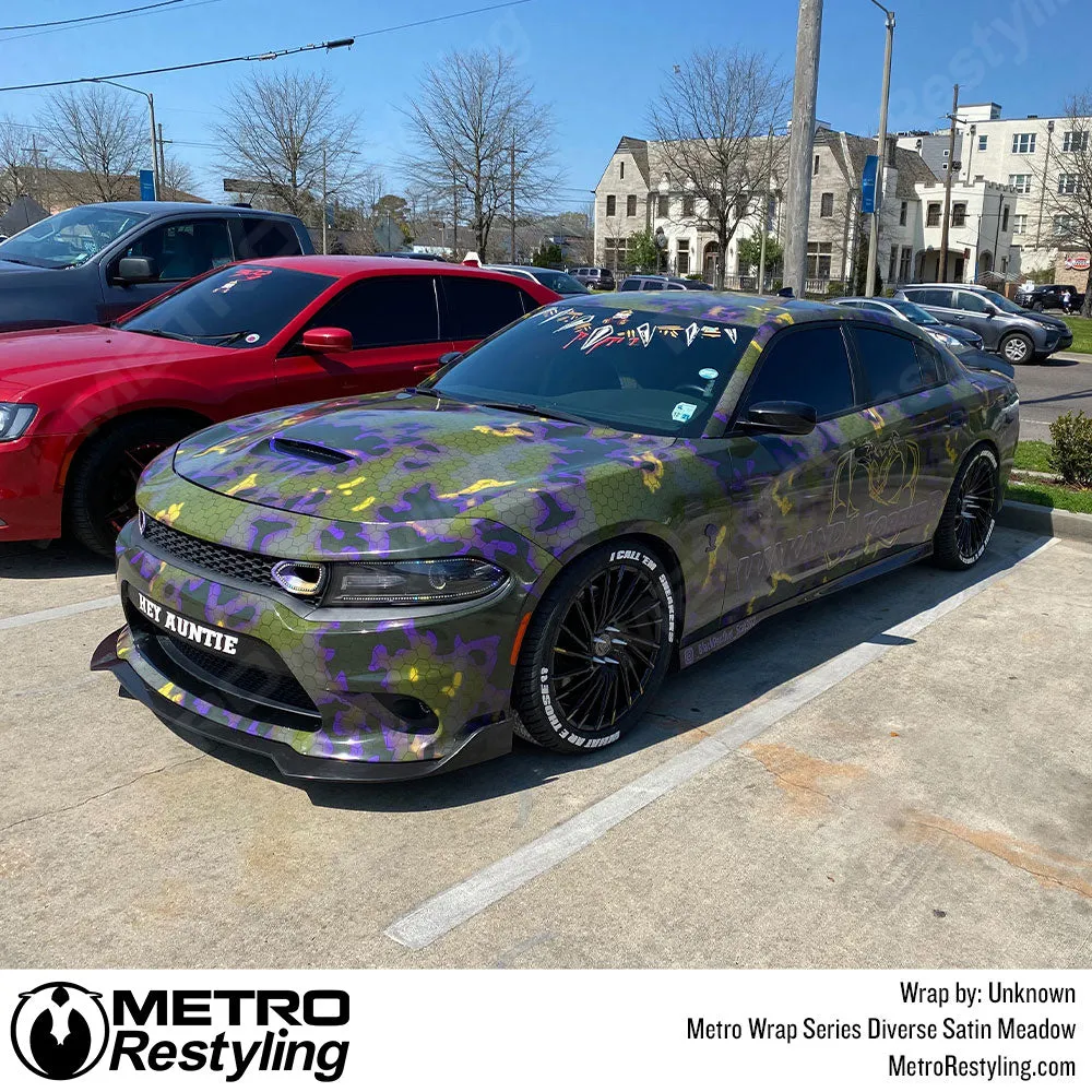 Metro Wrap Diverse Meadow Camouflage Vinyl Film