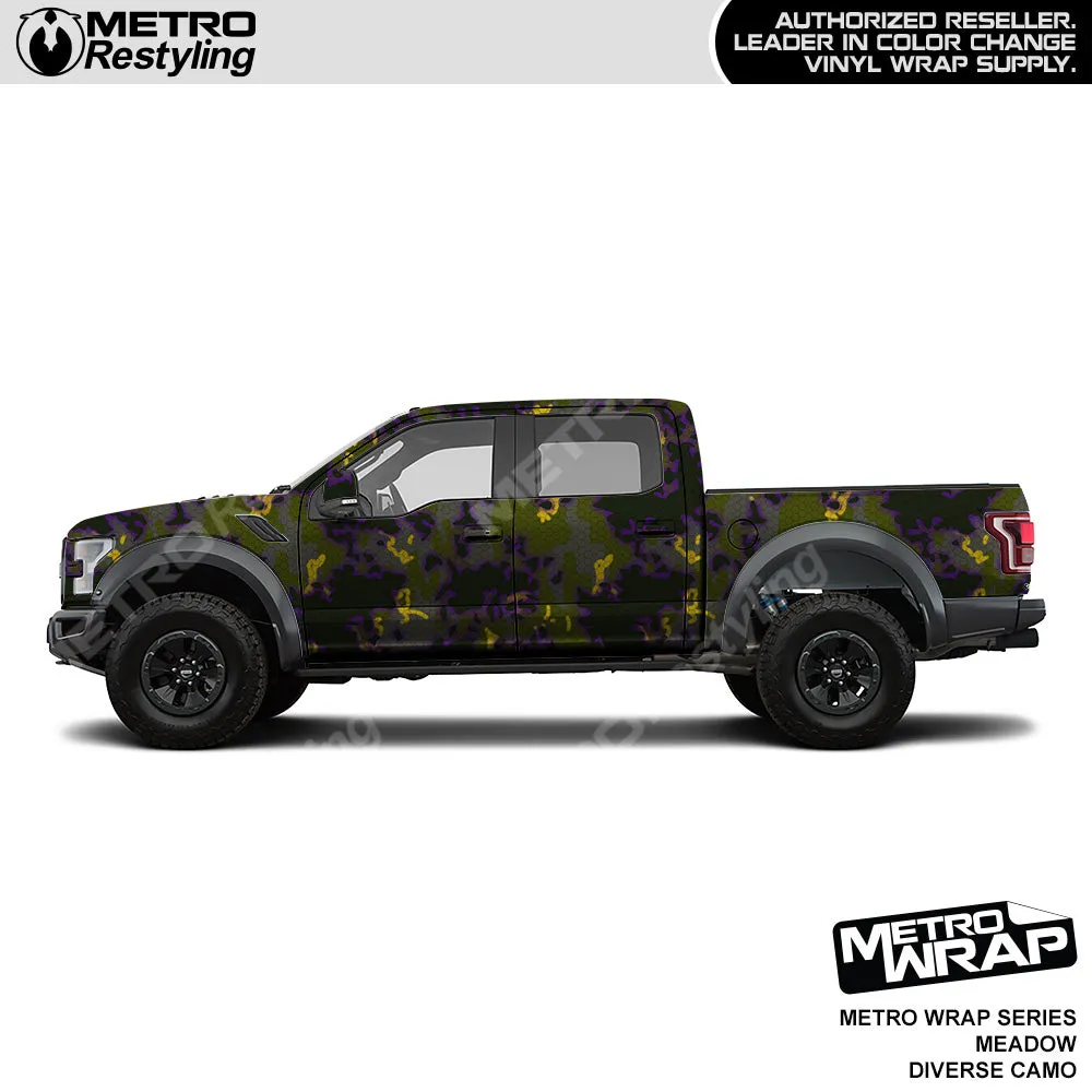Metro Wrap Diverse Meadow Camouflage Vinyl Film