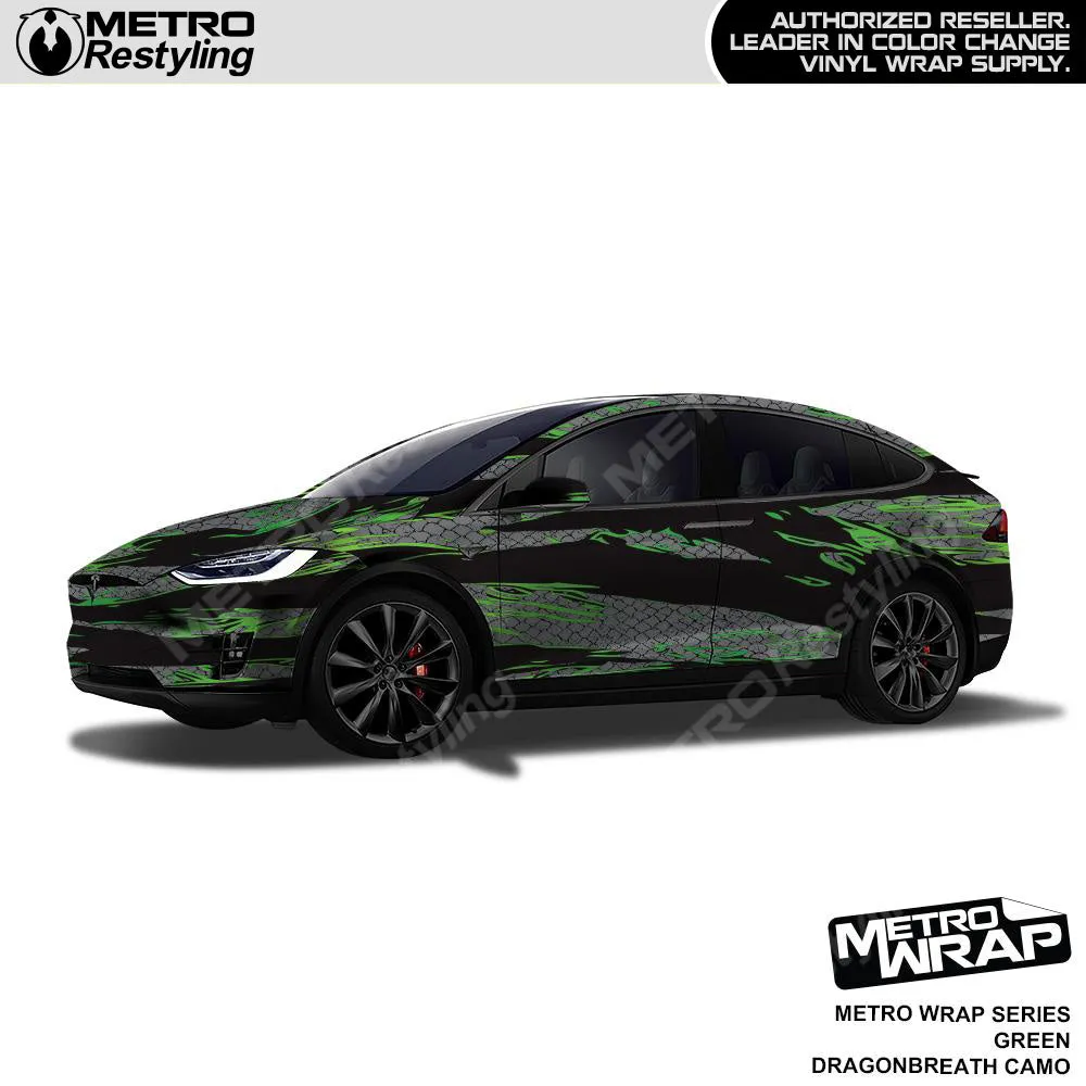 Metro Wrap Dragonbreath Green Camouflage Vinyl Film