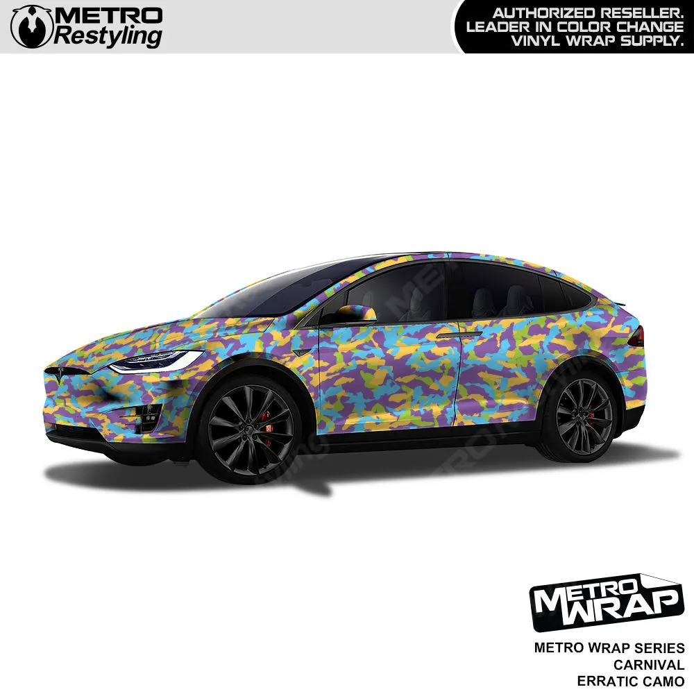 Metro Wrap Erratic Carnival Camouflage Vinyl Film