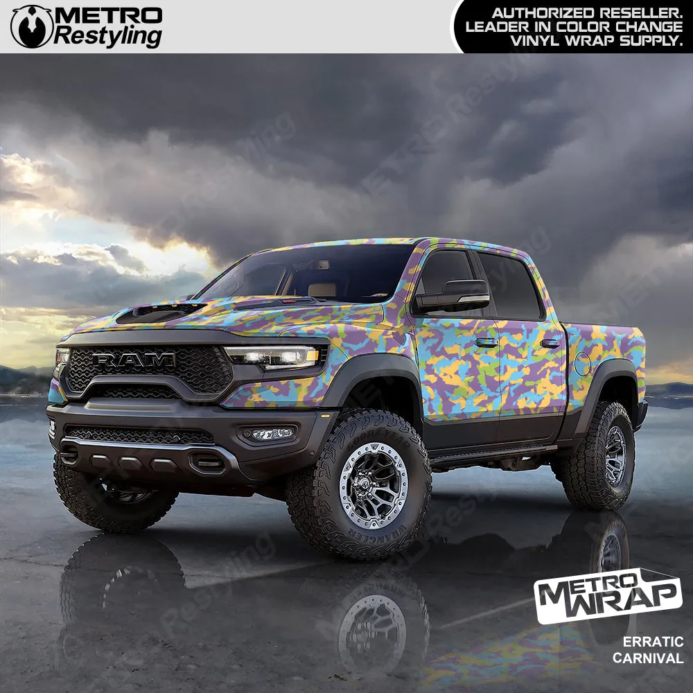 Metro Wrap Erratic Carnival Camouflage Vinyl Film