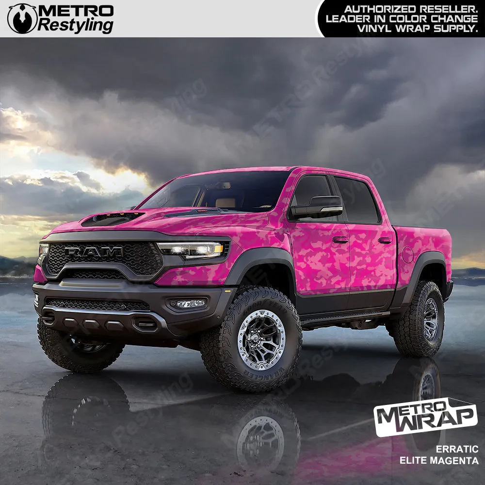 Metro Wrap Erratic Elite Magenta Camouflage Vinyl Film