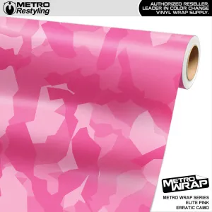 Metro Wrap Erratic Elite Pink Camouflage Vinyl Film