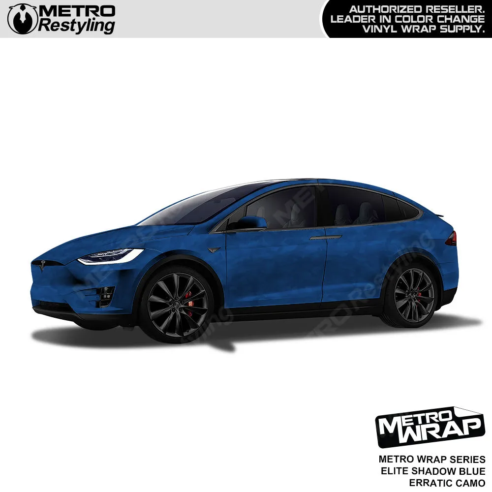 Metro Wrap Erratic Elite Shadow Blue Camouflage Vinyl Film