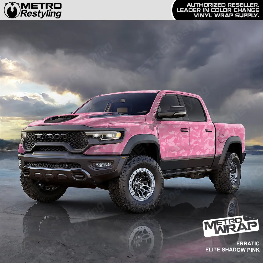 Metro Wrap Erratic Elite Shadow Pink Camouflage Vinyl Film