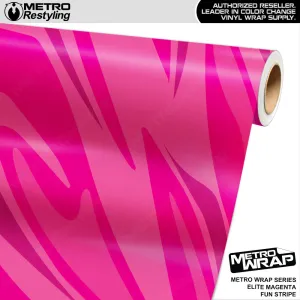 Metro Wrap Fun Stripe Elite Magenta Camouflage Vinyl Film