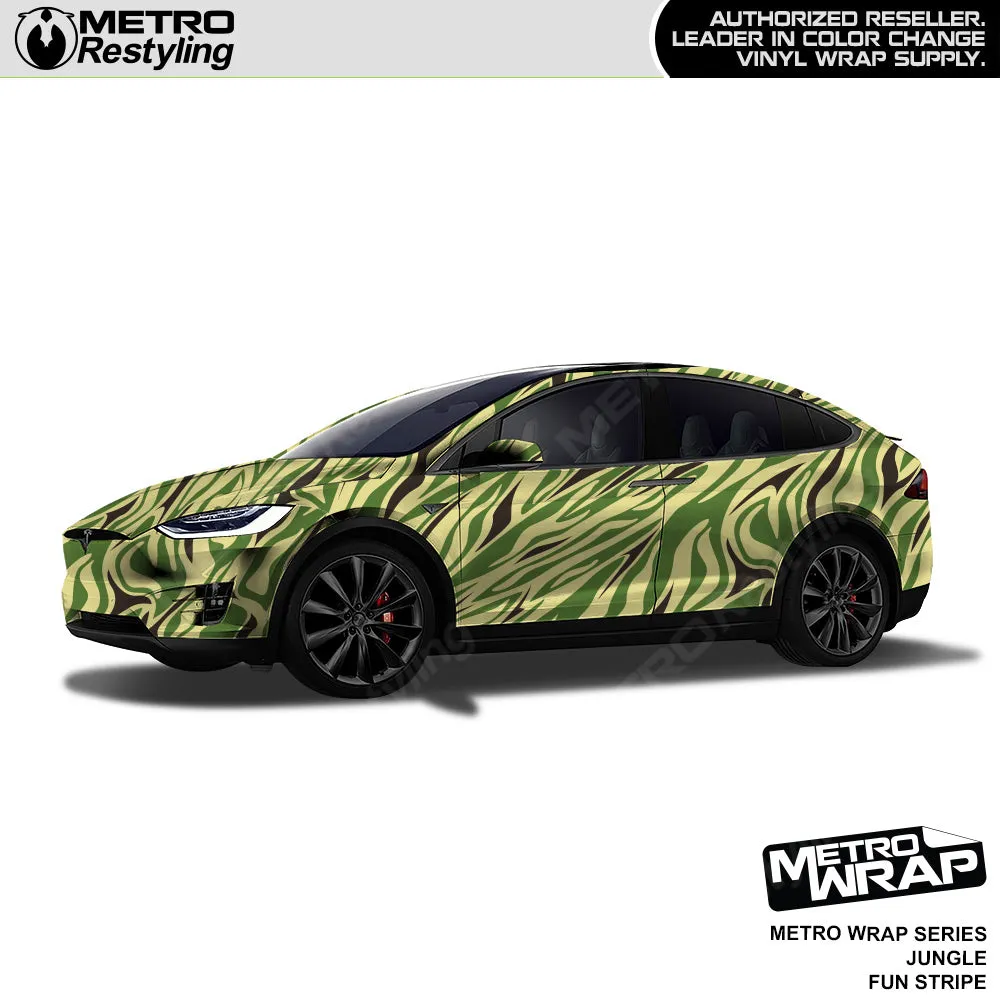Metro Wrap Fun Stripe Jungle Camouflage Vinyl Film