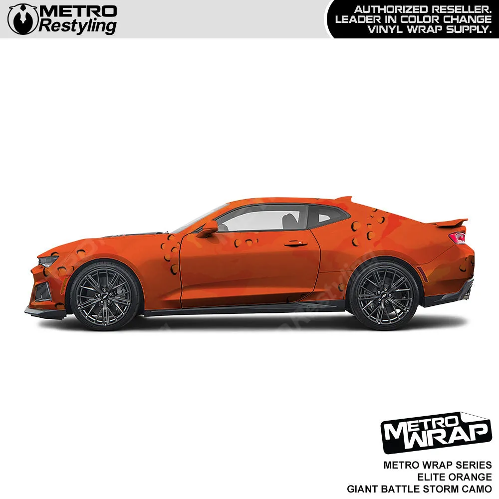 Metro Wrap Giant Battle Storm Elite Orange Camouflage Vinyl Film