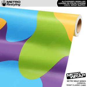 Metro Wrap Giant Classic Carnival Camouflage Vinyl Film