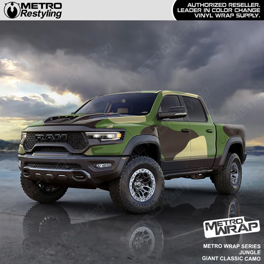Metro Wrap Giant Classic Jungle Camouflage Vinyl Film