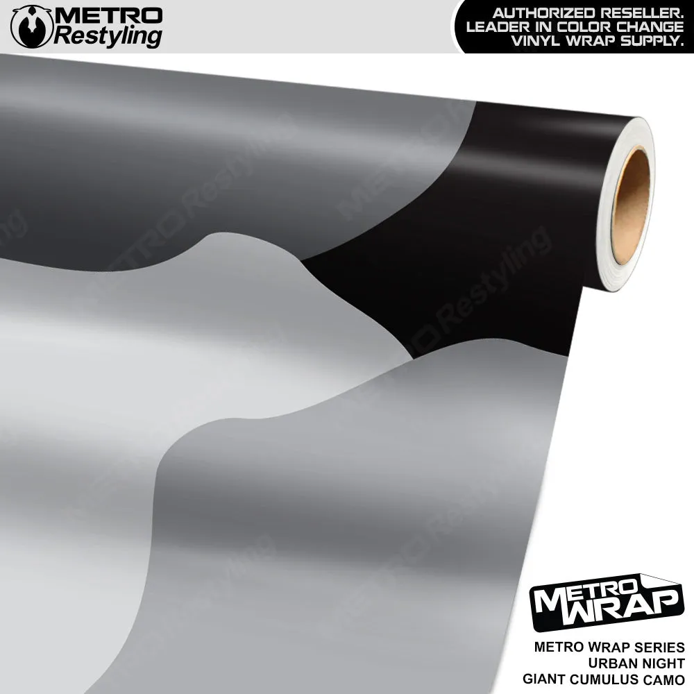 Metro Wrap Giant Cumulus Urban Night Camouflage Vinyl Film