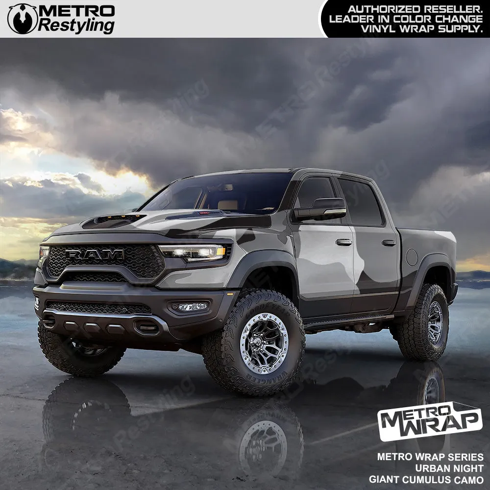 Metro Wrap Giant Cumulus Urban Night Camouflage Vinyl Film