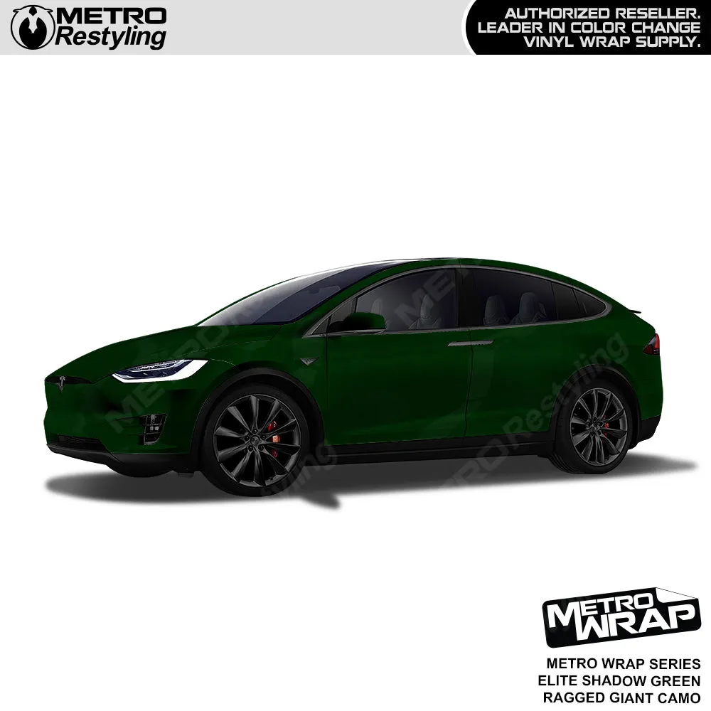 Metro Wrap Giant Ragged Elite Shadow Green Camouflage Vinyl Film