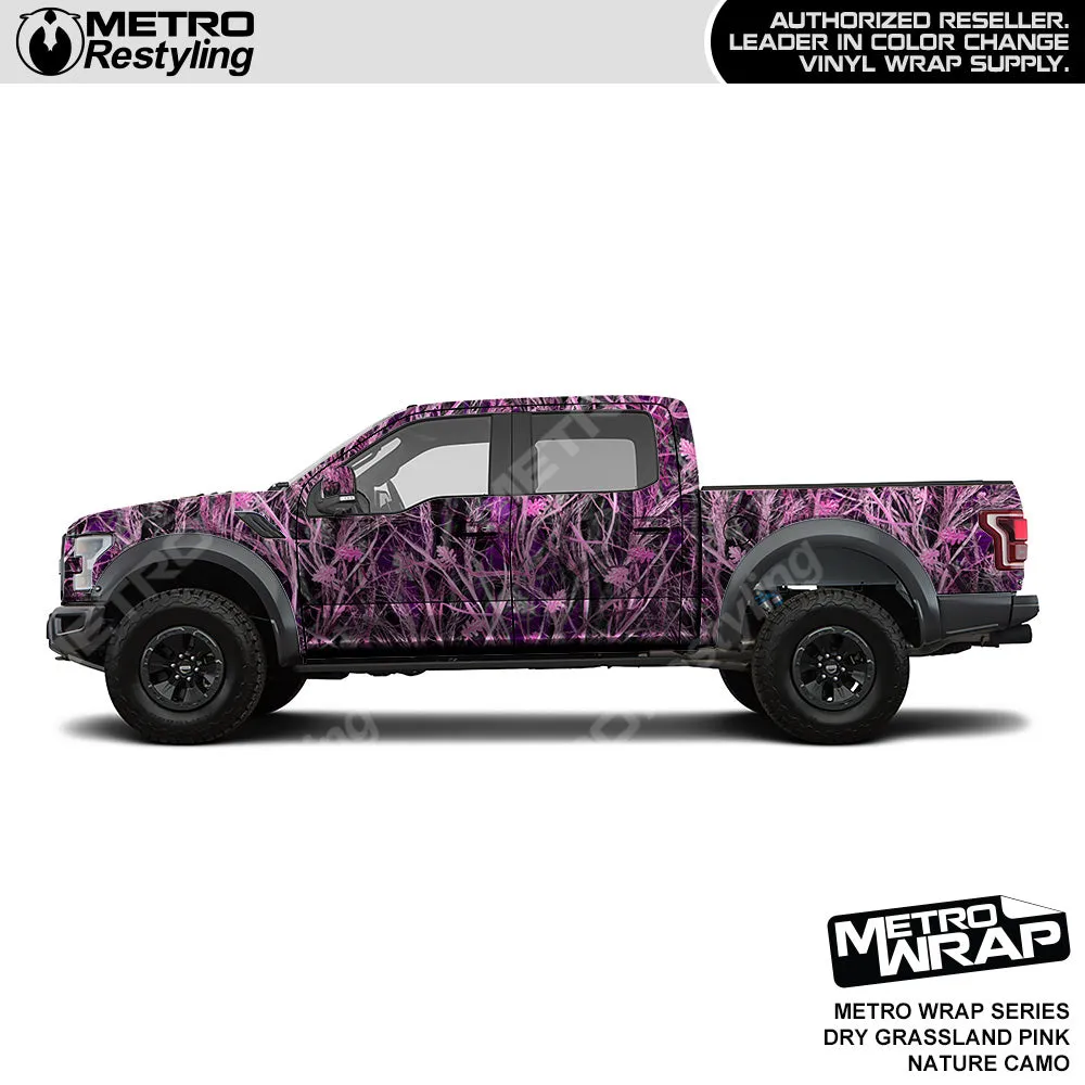 Metro Wrap HD Dry Grassland Pink Nature Camouflage Vinyl Film