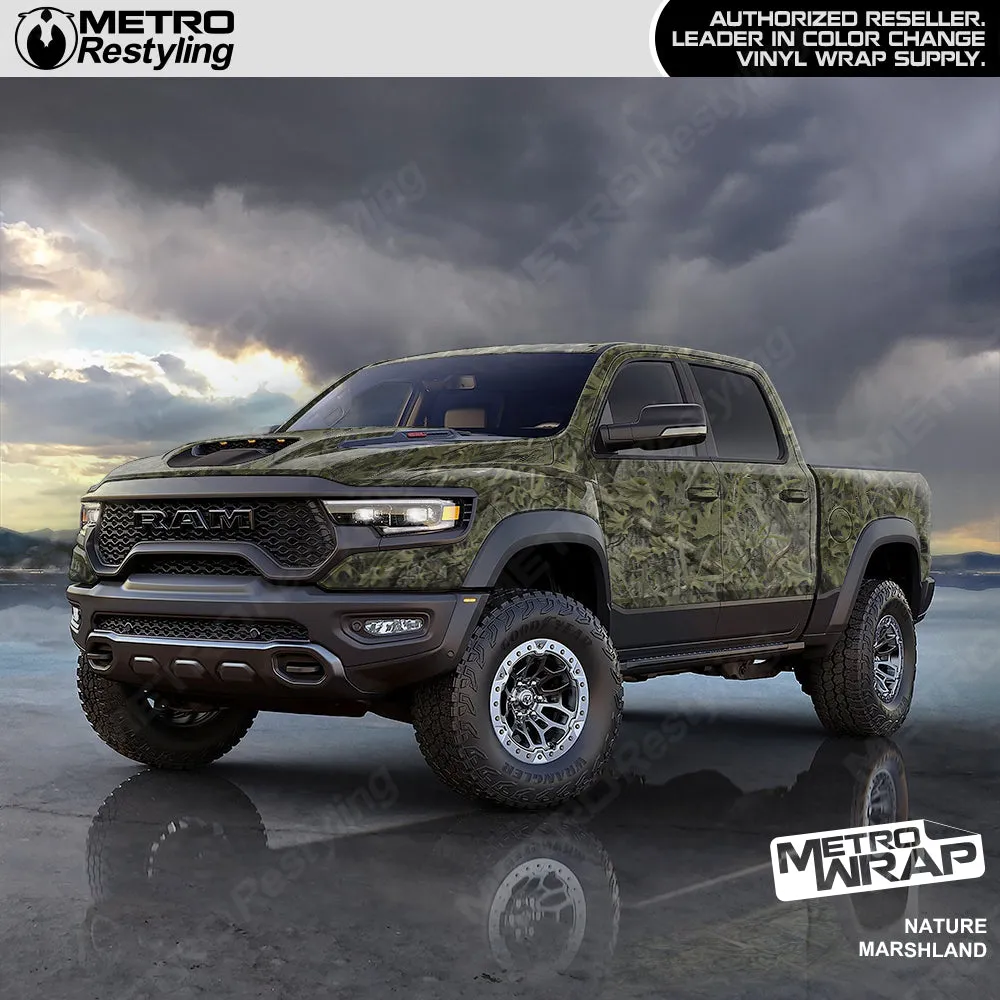 Metro Wrap HD Marshland Nature Camouflage Vinyl Film