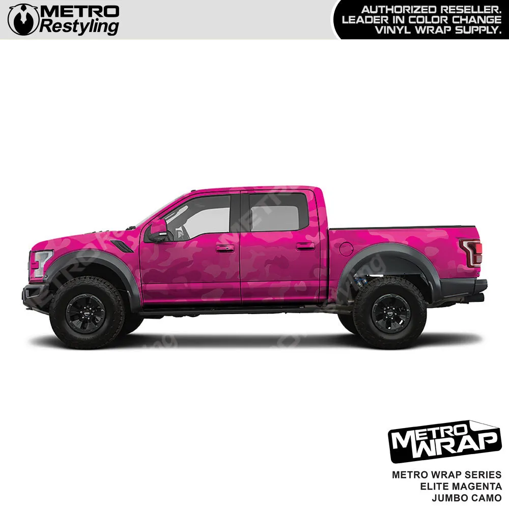 Metro Wrap Jumbo Classic Elite Magenta Camouflage Vinyl Film