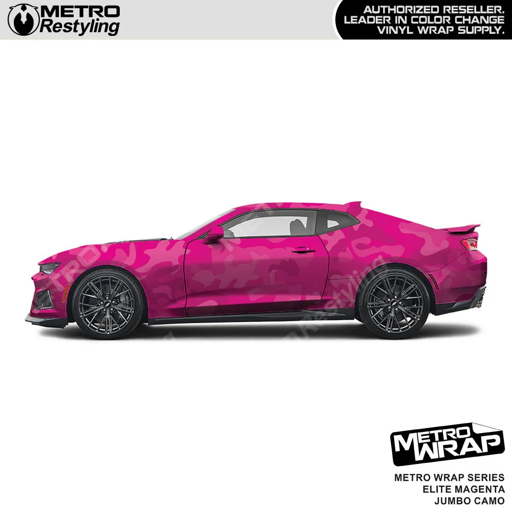 Metro Wrap Jumbo Classic Elite Magenta Camouflage Vinyl Film