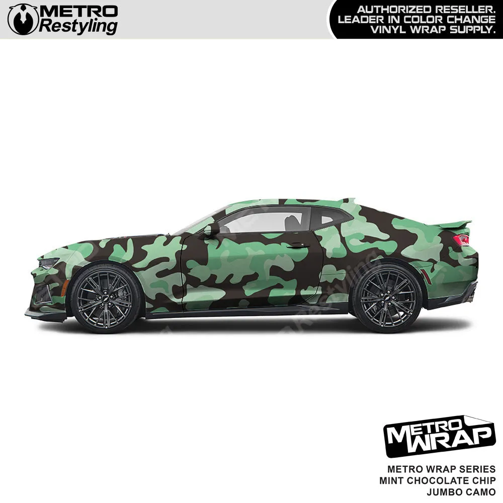 Metro Wrap Jumbo Classic Mint Chocolate Chip Camouflage Vinyl Film
