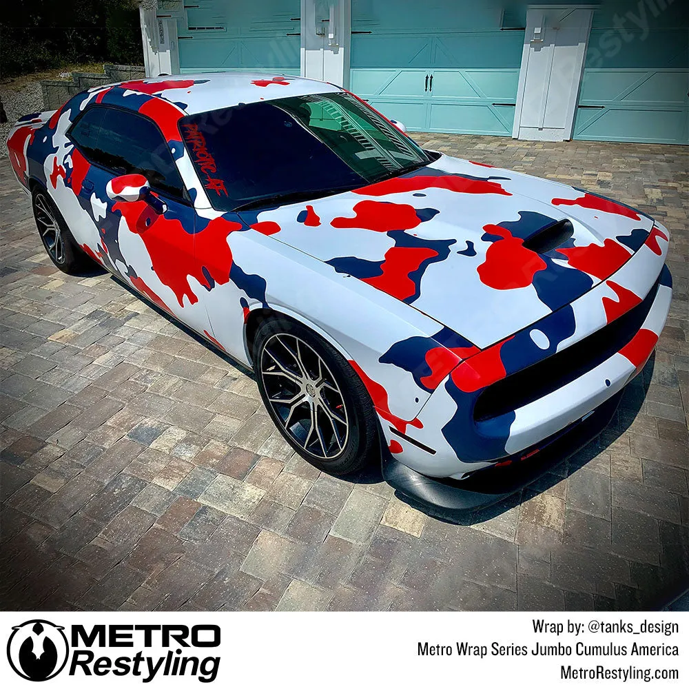 Metro Wrap Jumbo Cumulus America Camouflage Vinyl Film