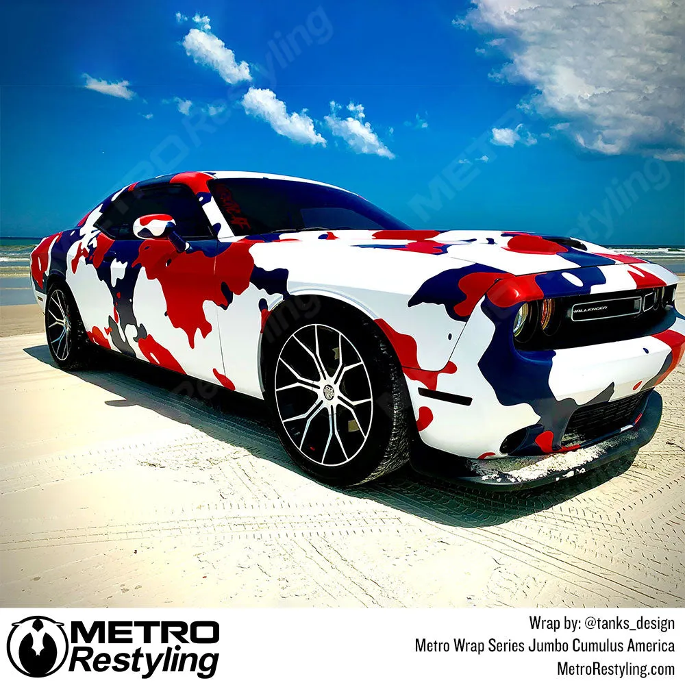 Metro Wrap Jumbo Cumulus America Camouflage Vinyl Film