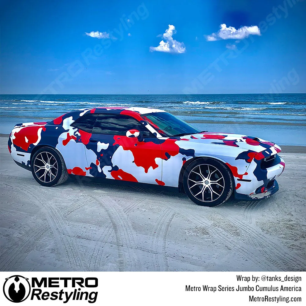 Metro Wrap Jumbo Cumulus America Camouflage Vinyl Film