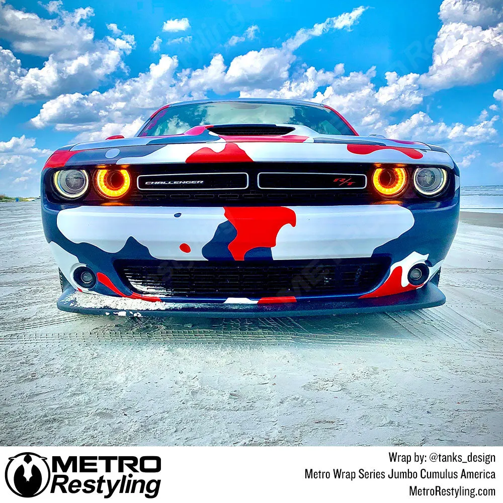 Metro Wrap Jumbo Cumulus America Camouflage Vinyl Film
