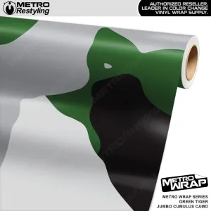 Metro Wrap Jumbo Cumulus Green Tiger Camouflage Vinyl Film