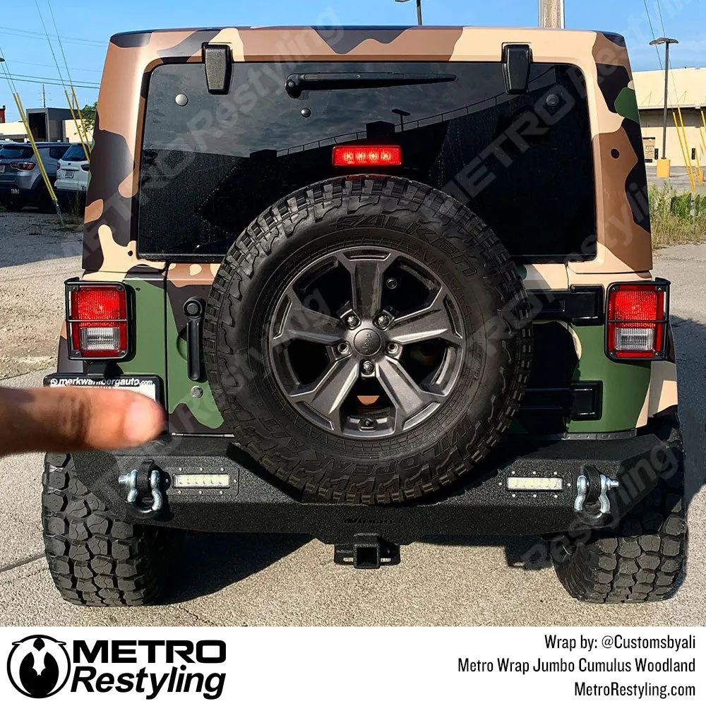Metro Wrap Jumbo Cumulus Woodland Camouflage Vinyl Film