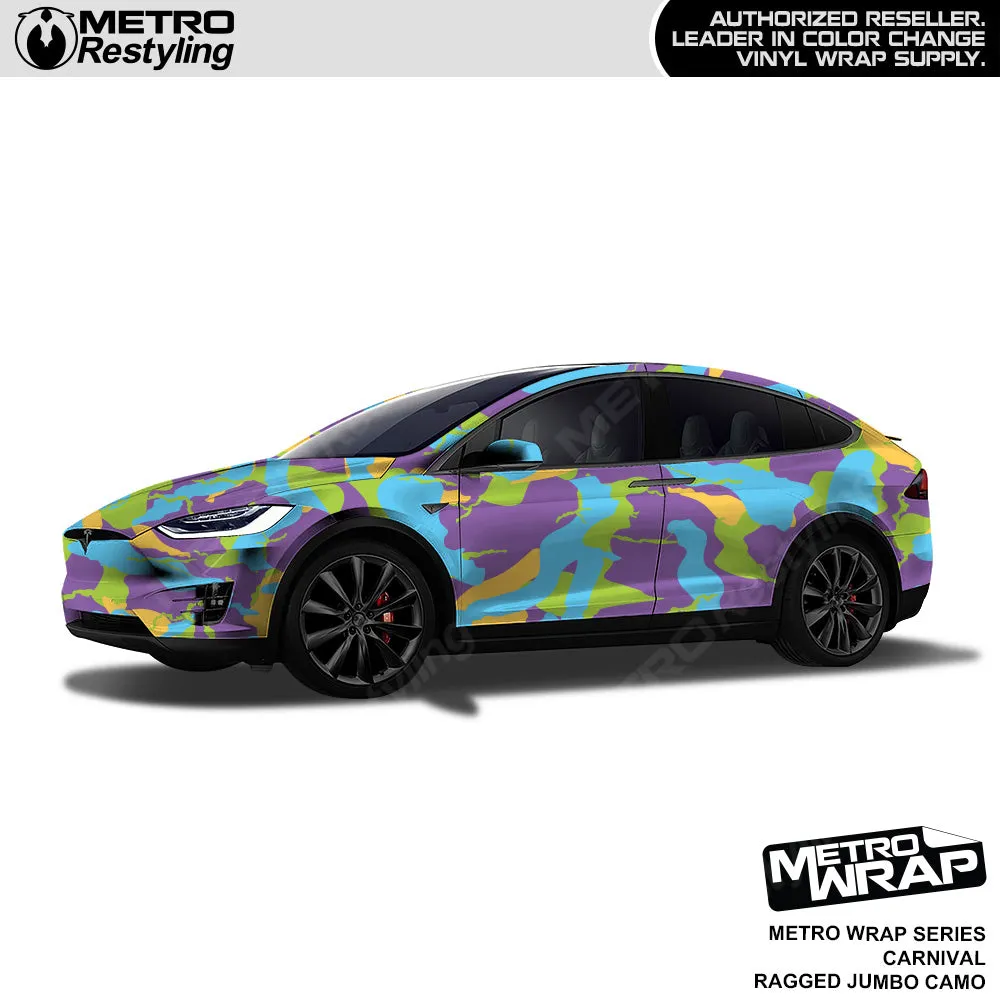 Metro Wrap Jumbo Ragged Carnival Camouflage Vinyl Film
