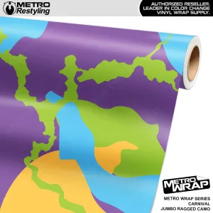 Metro Wrap Jumbo Ragged Carnival Camouflage Vinyl Film