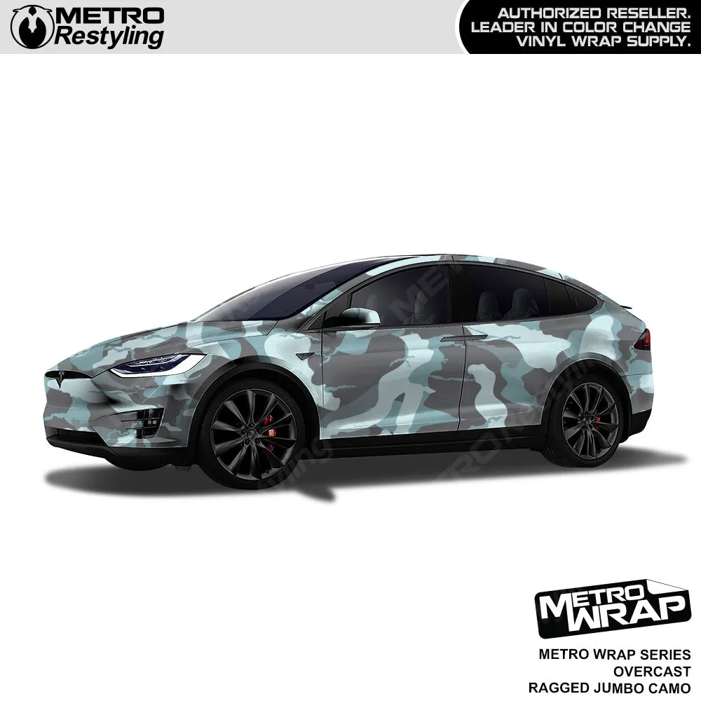 Metro Wrap Jumbo Ragged Overcast Camouflage Vinyl Film