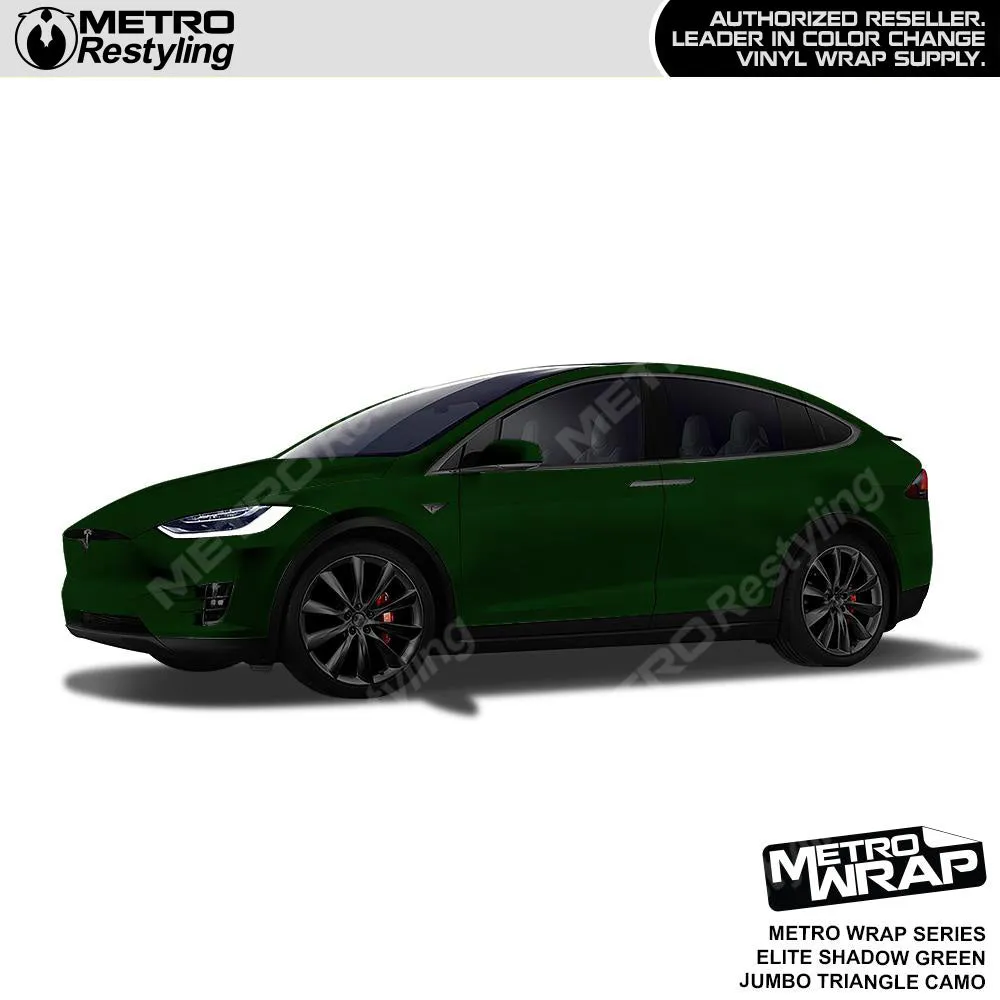 Metro Wrap Jumbo Triangle Elite Shadow Green Camouflage Vinyl Film