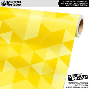 Metro Wrap Jumbo Triangle Elite Yellow Camouflage Vinyl Film