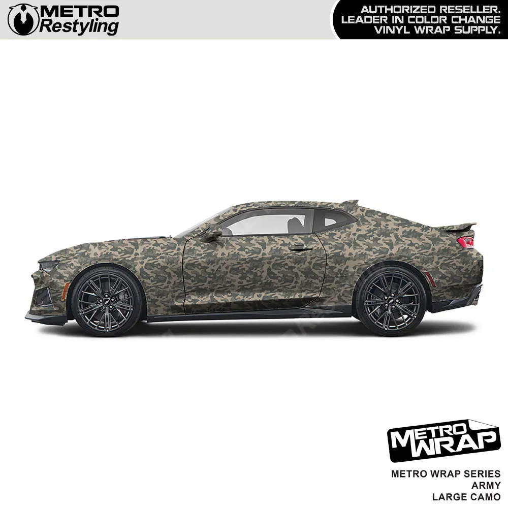 Metro Wrap Large Classic Army Camouflage Vinyl Film